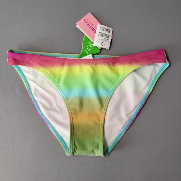 Cia Maritima Beachwear Bikini Womens Small Green Triangle Knit Top New - Picture 3 of 13